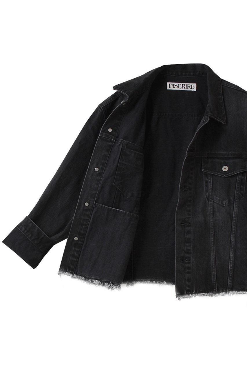 【アンスクリア/INSCRIRE】のデニム ジャケット 人気、トレンドファッション・服の通販 founy(ファニー) 　ファッション　Fashion　レディースファッション　Fashion for Women　アウター　Coat / Outerwear Collection　レディースジャケット・軽アウター　Jackets　ブルゾンジャケット・スポーティアウター　Blouson Jackets　デニムジャケット / カジュアルアウター　Denim Jackets　ジャケット　Jacket, Outerwear　ダメージ　Distressed, Destroyed　デニム　Denim, Jeans Material　バランス　Balance, Style Balance　ブルゾン　Blouson, Bomber Jacket　ポケット　Pocket, Pocket Detail　定番　Standard, Basic Item　新作・新入荷　New Arrivals / New In　other-6|ID: prp329100004717814 ipo3291000000034090149