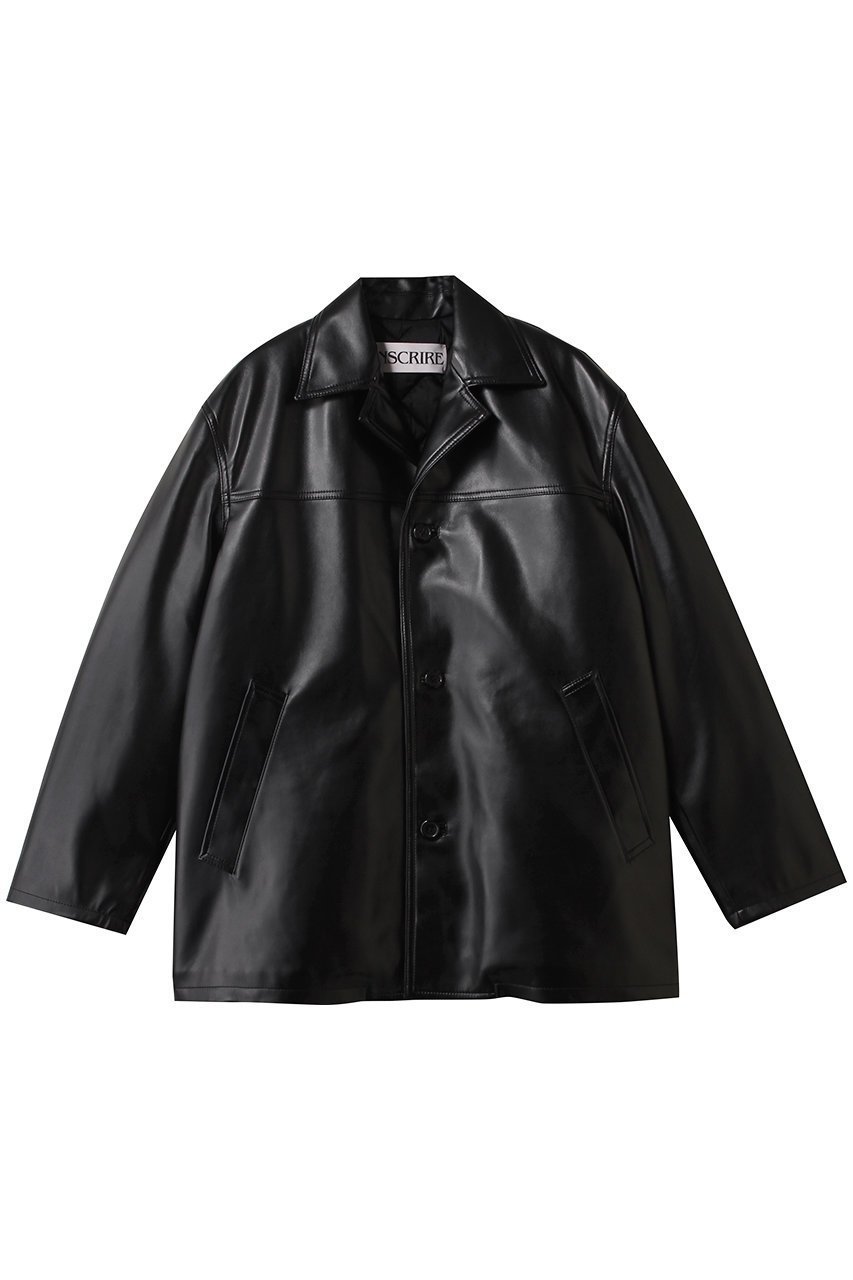 【アンスクリア/INSCRIRE】のレザージャケット インテリア・キッズ・メンズ・レディースファッション・服の通販 founy(ファニー) 　ファッション　Fashion　レディースファッション　Fashion for Women　アウター　Coat / Outerwear Collection　レディースジャケット・軽アウター　Jackets　おすすめ　Recommended / Our Picks　クール　Cool, Chic　ジャケット　Jacket, Outerwear　エレガント 上品　Elegant　ブラック|ID: prp329100004717821 ipo3291000000035583831