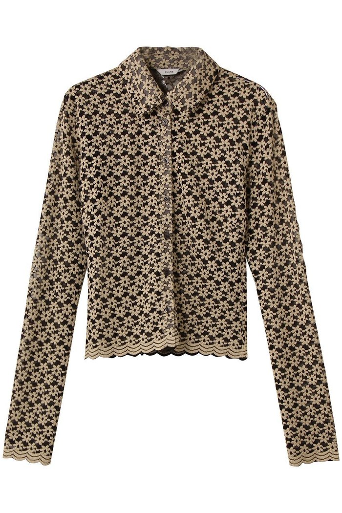 【クラネ/CLANE】の3D FLOWER LACE SHIRT/シャツ インテリア・キッズ・メンズ・レディースファッション・服の通販 founy(ファニー) https://founy.com/ ファッション Fashion レディースファッション Fashion for Women トップス・カットソー Cut & Sew Tops シャツ・ブラウス・オフィスカジュアル Elegant Blouses & Button-Ups カーディガン Cardigan, Knitwear スカラップ Scallop, Scalloped Edge スリーブ Sleeve, Long Sleeve / Short Sleeve バランス Balance, Style Balance フェミニン Feminine, Girly フラワー Flower, Floral ボトム Bottoms, Lower Wear レース Lace, Lace Fabric ロング Long, Long-Length ヴィンテージ Vintage Style 新作・新入荷 New Arrivals / New In |ID: prp329100004717823 ipo3291000000034090196