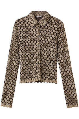 【クラネ/CLANE】 3D FLOWER LACE SHIRT/シャツ人気、トレンドファッション・服の通販 founy(ファニー) ファッション Fashion レディースファッション Fashion for Women トップス・カットソー Cut & Sew Tops シャツ・ブラウス・オフィスカジュアル Elegant Blouses & Button-Ups カーディガン Cardigan, Knitwear スカラップ Scallop, Scalloped Edge スリーブ Sleeve, Long Sleeve / Short Sleeve バランス Balance, Style Balance フェミニン Feminine, Girly フラワー Flower, Floral ボトム Bottoms, Lower Wear レース Lace, Lace Fabric ロング Long, Long-Length ヴィンテージ Vintage Style 新作・新入荷 New Arrivals / New In |ID:prp329100004717823