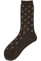 【アンティパスト/ANTIPAST】のフラワーストライプソックス ブラウン|ID: prp329100004717833 ipo3291000000036228174