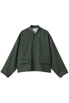 【グラフペーパー/Graphpaper】のTechno Wool Nylon Stand Collar Short Jacket/ショートジャケット グリーン|ID:prp329100004717838