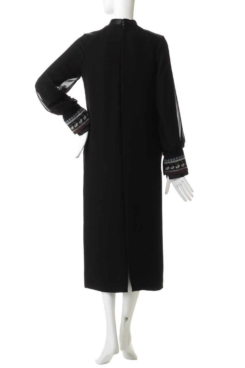 【ロキト/LOKITHO】のコード エンブロイダリー パネル ドレス 人気、トレンドファッション・服の通販 founy(ファニー) 　ファッション　Fashion　レディースファッション　Fashion for Women　ワンピース　Dresses　フォーマル・パーティードレス・結婚式用ドレス　Elegant & Casual Dresses　チュニック　Tunic Tops & Dresses　エンブロイダリー　Embroidery Design　チュニック　Tunic, Long Top　デコルテ　Décolleté, Neckline　ドレス　Dress, One-Piece　パーティ　Party, Party Style　ロング　Long, Long-Length　結婚式　Wedding　other-4|ID: prp329100004717843 ipo3291000000035833833