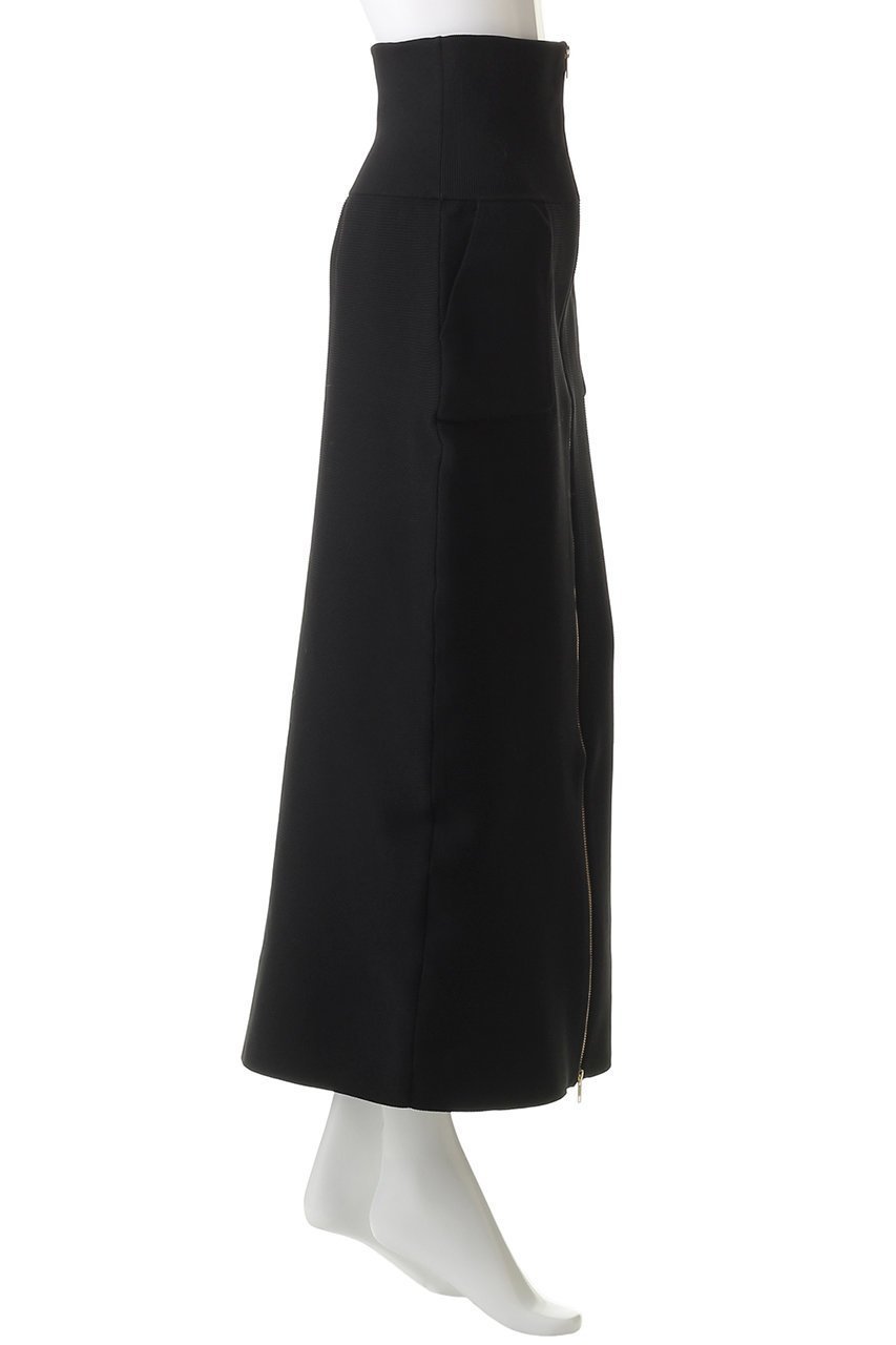 【ルームエイト/Room no.8】の【Room no.8 BLACK】GARTER リブ ジップ アップ スカート 人気、トレンドファッション・服の通販 founy(ファニー) 　ファッション　Fashion　レディースファッション　Fashion for Women　スカート　Skirts　ロングスカート　Long Skirts / Maxi & Midi Skirts　ジップ　Zip, Zipper　フォルム　Silhouette, Form　フロント　Front, Front Design　ラグジュアリー　Luxury, Elegant　ロング　Long, Long-Length　新作・新入荷　New Arrivals / New In　other-3|ID: prp329100004717850 ipo3291000000034090384
