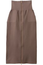 【ルームエイト/Room no.8】の【Room no.8 BLACK】GARTER リブ ジップ アップ スカート グレージュ|ID: prp329100004717850 ipo3291000000036066461