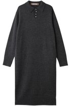 【ルームエイト/Room no.8】のWOOL パールボタン ポロ ドレス チャコールグレー|ID:prp329100004717854