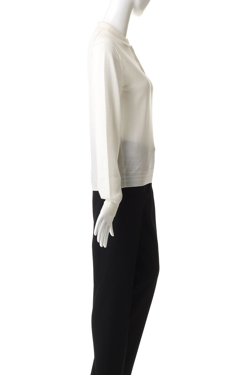 【スローン/SLOANE】の16G天竺 エクストラファインメリノウール 丸襟ポロ ニットトップス 人気、トレンドファッション・服の通販 founy(ファニー) 　ファッション　Fashion　レディースファッション　Fashion for Women　トップス・カットソー　Cut & Sew Tops　ニット　Knit Tops & Sweaters　カジュアルプルオーバー・ニットトップス　Pullovers & Knit Tops / Casual Pullovers　コンパクト　Compact, Small Size　スキニー　Skinny, Slim Fit　フォーマル　Formal, Dressy　ボトム　Bottoms, Lower Wear　ワイド　Wide, Wide Fit　切替　Switching, Contrast Panel　other-3|ID: prp329100004717858 ipo3291000000035884967