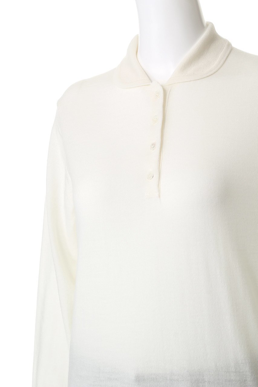 【スローン/SLOANE】の16G天竺 エクストラファインメリノウール 丸襟ポロ ニットトップス 人気、トレンドファッション・服の通販 founy(ファニー) 　ファッション　Fashion　レディースファッション　Fashion for Women　トップス・カットソー　Cut & Sew Tops　ニット　Knit Tops & Sweaters　カジュアルプルオーバー・ニットトップス　Pullovers & Knit Tops / Casual Pullovers　コンパクト　Compact, Small Size　スキニー　Skinny, Slim Fit　フォーマル　Formal, Dressy　ボトム　Bottoms, Lower Wear　ワイド　Wide, Wide Fit　切替　Switching, Contrast Panel　other-5|ID: prp329100004717858 ipo3291000000035884969