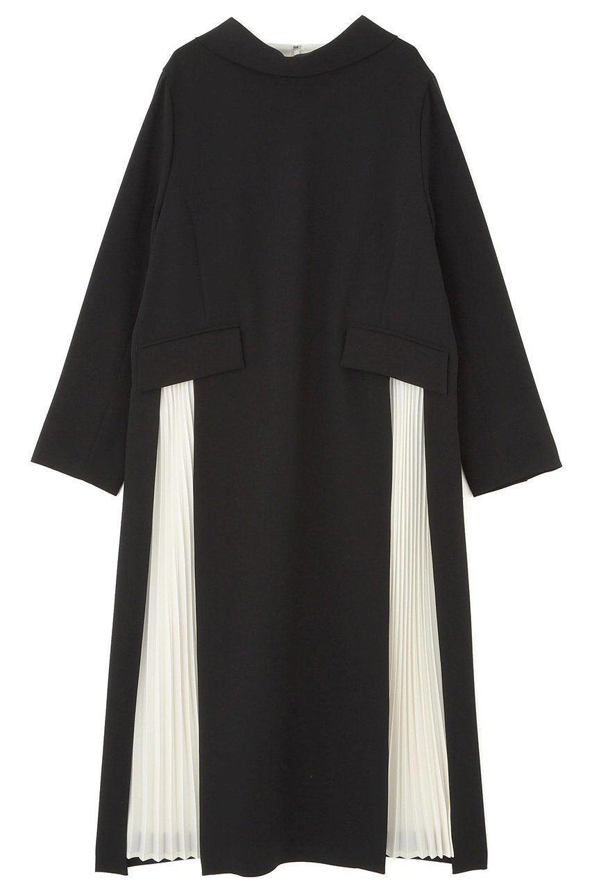 【アドーア/ADORE】のバイカラープリーツワンピース 人気、トレンドファッション・服の通販 founy(ファニー) 　ファッション　Fashion　レディースファッション　Fashion for Women　ワンピース　Dresses　チュニック　Tunic Tops & Dresses　ショール　Shawl, Wrap　ジャケット　Jacket, Outerwear　チュニック　Tunic, Long Top　ドレープ　Drape, Draping Fabric　モチーフ　Motif, Design Theme　エレガント 上品　Elegant　再入荷　Restock / Back in Stock　 other-1|ID: prp329100004717863 ipo3291000000034090458