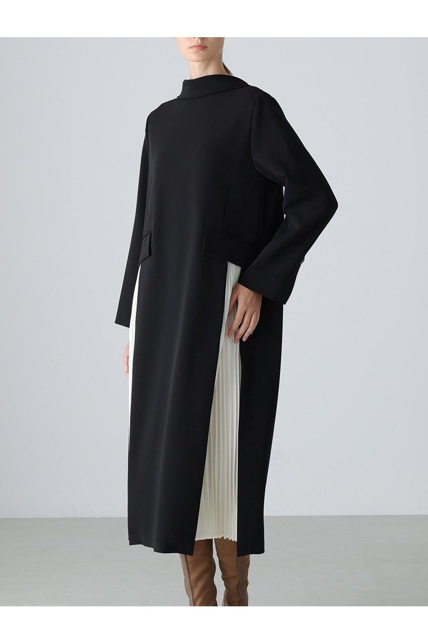 【アドーア/ADORE】のバイカラープリーツワンピース 人気、トレンドファッション・服の通販 founy(ファニー) 　ファッション　Fashion　レディースファッション　Fashion for Women　ワンピース　Dresses　チュニック　Tunic Tops & Dresses　ショール　Shawl, Wrap　ジャケット　Jacket, Outerwear　チュニック　Tunic, Long Top　ドレープ　Drape, Draping Fabric　モチーフ　Motif, Design Theme　エレガント 上品　Elegant　再入荷　Restock / Back in Stock　other-3|ID: prp329100004717863 ipo3291000000034090464