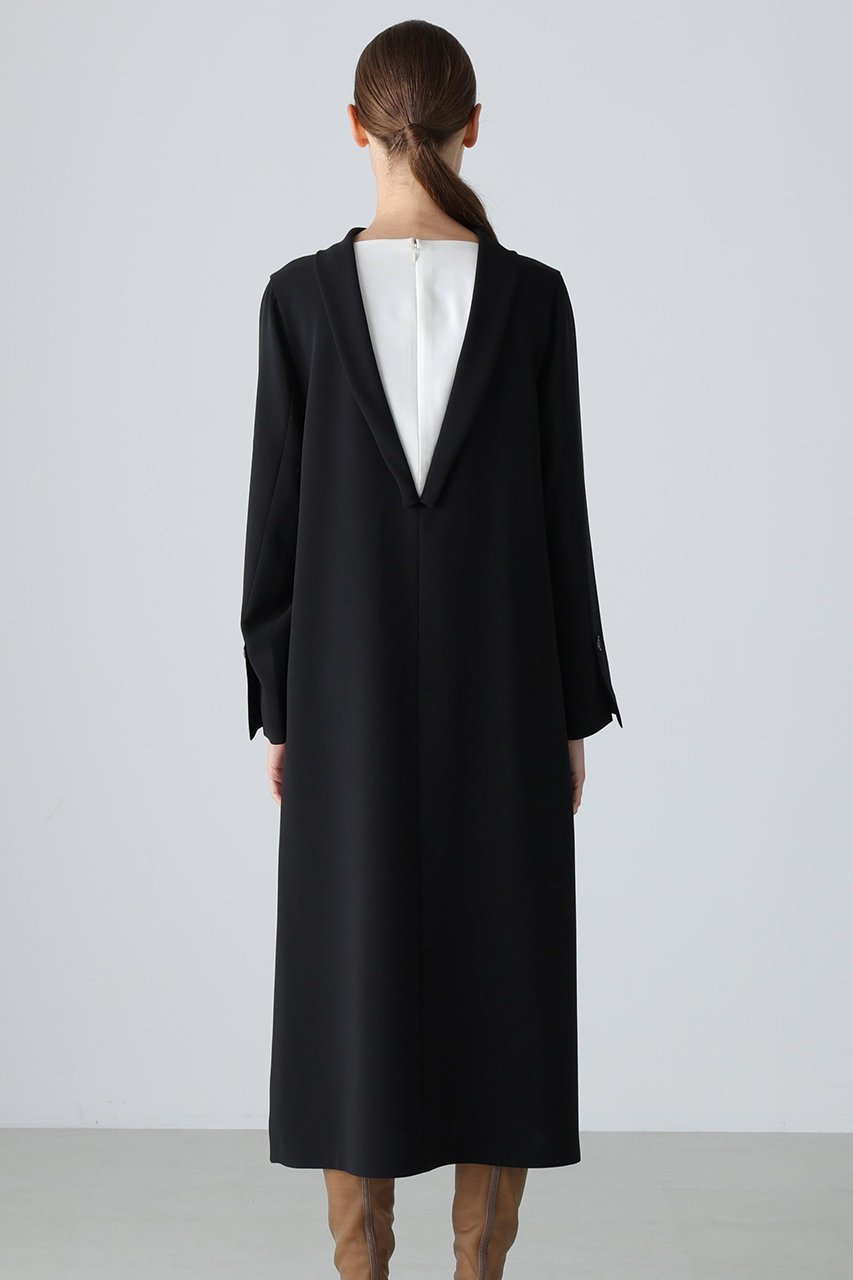 【アドーア/ADORE】のバイカラープリーツワンピース 人気、トレンドファッション・服の通販 founy(ファニー) 　ファッション　Fashion　レディースファッション　Fashion for Women　ワンピース　Dresses　チュニック　Tunic Tops & Dresses　ショール　Shawl, Wrap　ジャケット　Jacket, Outerwear　チュニック　Tunic, Long Top　ドレープ　Drape, Draping Fabric　モチーフ　Motif, Design Theme　エレガント 上品　Elegant　再入荷　Restock / Back in Stock　other-5|ID: prp329100004717863 ipo3291000000034090467