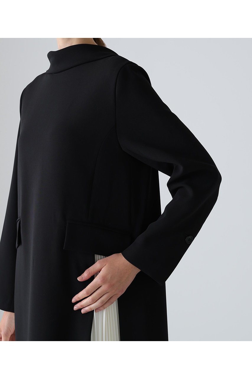 【アドーア/ADORE】のバイカラープリーツワンピース 人気、トレンドファッション・服の通販 founy(ファニー) 　ファッション　Fashion　レディースファッション　Fashion for Women　ワンピース　Dresses　チュニック　Tunic Tops & Dresses　ショール　Shawl, Wrap　ジャケット　Jacket, Outerwear　チュニック　Tunic, Long Top　ドレープ　Drape, Draping Fabric　モチーフ　Motif, Design Theme　エレガント 上品　Elegant　再入荷　Restock / Back in Stock　other-7|ID: prp329100004717863 ipo3291000000034090469