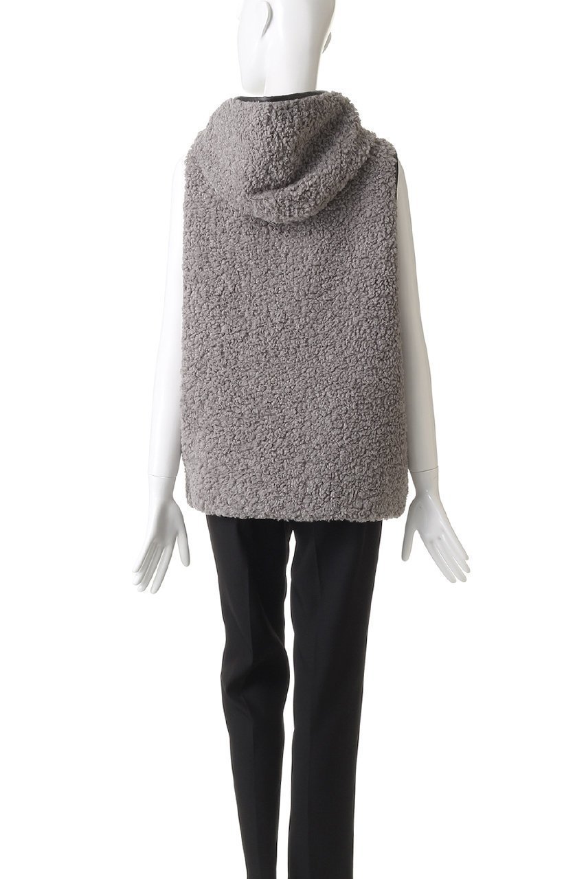 【エリオポール/heliopole】の【THREE DOTS】プードルボアフーディーベスト 人気、トレンドファッション・服の通販 founy(ファニー) 　ファッション　Fashion　レディースファッション　Fashion for Women　アウター　Coat / Outerwear Collection　レディースジャケット・軽アウター　Jackets　ウォーム　Warm Fabric　ジャケット　Jacket, Outerwear　トリミング　Trimming, Decorative Edge　フェイクレザー　Faux Leather, PU Leather　ベスト　Vest, Waistcoat　ミドル　Middle Length, Mid Height　モコモコ　Fuzzy, Fluffy　リュクス　Luxury, Elegant, High-End, Chic　other-4|ID: prp329100004717870 ipo3291000000036640060