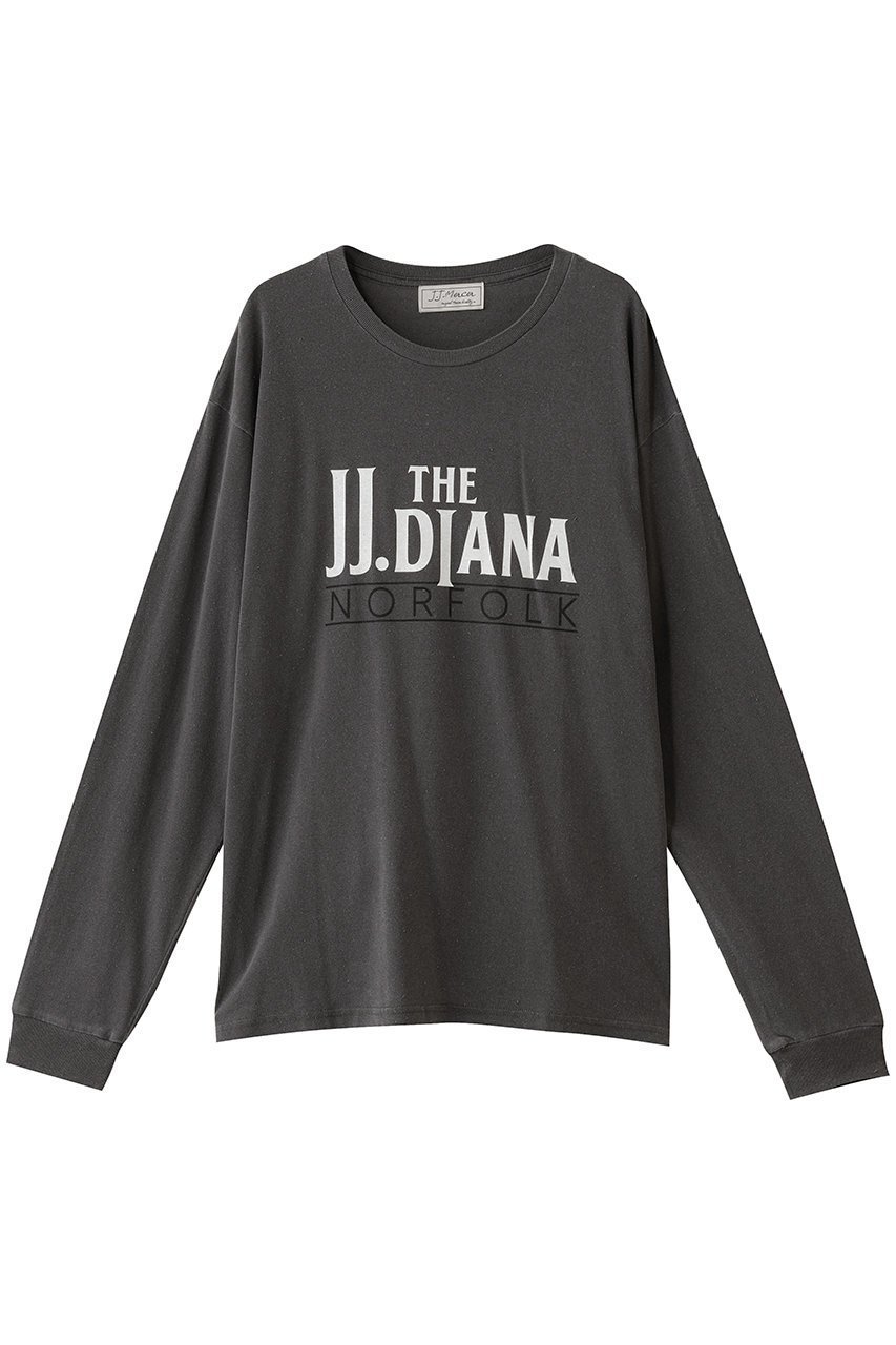 【エリオポール/heliopole】の【J.J.Mercer】JJ DIANA ロングスリーブTシャツ インテリア・キッズ・メンズ・レディースファッション・服の通販 founy(ファニー) 　ファッション　Fashion　レディースファッション　Fashion for Women　トップス・カットソー　Cut & Sew Tops　シャツ・ブラウス・オフィスカジュアル　Elegant Blouses & Button-Ups　ロングTシャツ・Tシャツ　Longline T-Shirts & Tees　カットソー・ベーシックTシャツ　Cut-and-Sewn Tops / Stretch Tees & Basics　インナー　Innerwear　グラフィック　Graphic, Graphic Design　スリーブ　Sleeve, Long Sleeve / Short Sleeve　リラックス　Relax, Relaxed Fit　ロング　Long, Long-Length　新作・新入荷　New Arrivals / New In　チャコールグレー|ID: prp329100004717873 ipo3291000000034090520