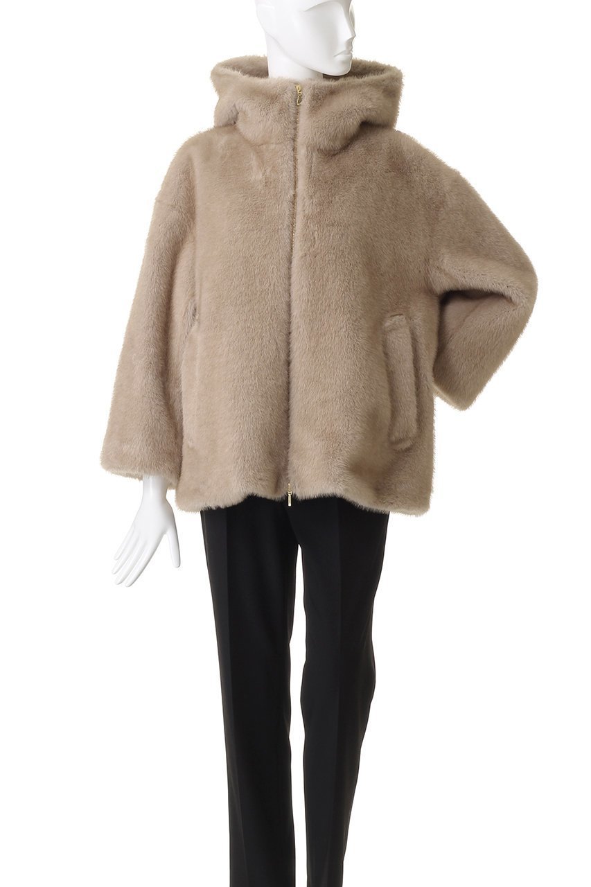 【エリオポール/heliopole】のミンク調フェイクファーフーディーブルゾン 人気、トレンドファッション・服の通販 founy(ファニー) 　ファッション　Fashion　レディースファッション　Fashion for Women　アウター　Coat / Outerwear Collection　レディースジャケット・軽アウター　Jackets　ブルゾンジャケット・スポーティアウター　Blouson Jackets　ジャケット　Jacket, Outerwear　ドローコード　Drawcord, Drawstring Cord　フェイクファー　Faux Fur, Imitation Fur　ブルゾン　Blouson, Bomber Jacket　ラグジュアリー　Luxury, Elegant　other-2|ID: prp329100004717876 ipo3291000000035583944