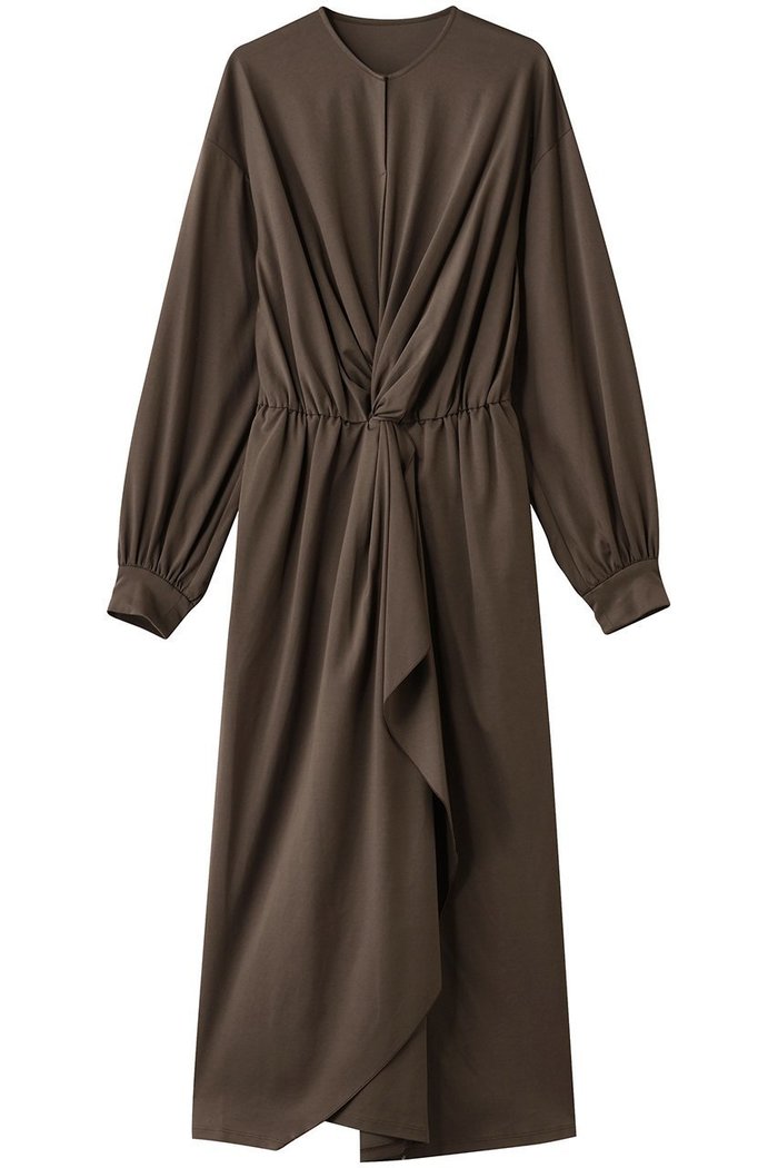 【エリオポール/heliopole】のダブルジャージーラッフルドレス インテリア・キッズ・メンズ・レディースファッション・服の通販 founy(ファニー) https://founy.com/ ファッション Fashion レディースファッション Fashion for Women ワンピース Dresses フォーマル・パーティードレス・結婚式用ドレス Elegant & Casual Dresses チュニック Tunic Tops & Dresses チュニック Tunic, Long Top ツイスト Tweed, Tweed Fabric ドレス Dress, One-Piece フロント Front, Front Design ラッフル Ruffle, Frill ロング Long, Long-Length エレガント 上品 Elegant 再入荷 Restock / Back in Stock |ID: prp329100004717878 ipo3291000000035384264