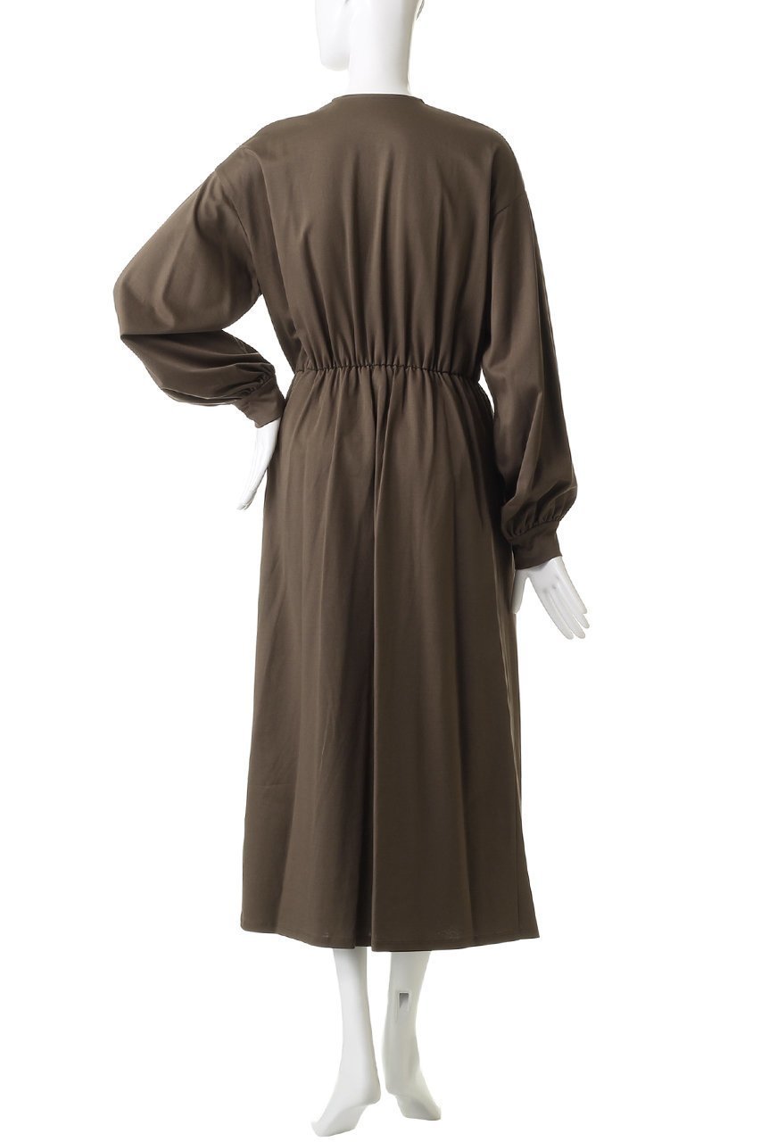 【エリオポール/heliopole】のダブルジャージーラッフルドレス 人気、トレンドファッション・服の通販 founy(ファニー) 　ファッション　Fashion　レディースファッション　Fashion for Women　ワンピース　Dresses　フォーマル・パーティードレス・結婚式用ドレス　Elegant & Casual Dresses　チュニック　Tunic Tops & Dresses　チュニック　Tunic, Long Top　ツイスト　Tweed, Tweed Fabric　ドレス　Dress, One-Piece　フロント　Front, Front Design　ラッフル　Ruffle, Frill　ロング　Long, Long-Length　エレガント 上品　Elegant　other-4|ID: prp329100004717878 ipo3291000000035384272