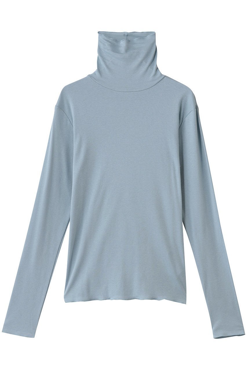 【エリオポール/heliopole】の【smooth skin series】CASHCOTTON タートル インテリア・キッズ・メンズ・レディースファッション・服の通販 founy(ファニー) 　ファッション　Fashion　レディースファッション　Fashion for Women　トップス・カットソー　Cut & Sew Tops　シャツ・ブラウス・オフィスカジュアル　Elegant Blouses & Button-Ups　ロングTシャツ・Tシャツ　Longline T-Shirts & Tees　カットソー・ベーシックTシャツ　Cut-and-Sewn Tops / Stretch Tees & Basics　インナー　Innerwear　スリーブ　Sleeve, Long Sleeve / Short Sleeve　タートル　Turtleneck, Turtle Collar　タートルネック　Turtleneck, High Neck　フィット　Fit, Slim Fit　ロング　Long, Long-Length　新作・新入荷　New Arrivals / New In　サックス|ID: prp329100004717880 ipo3291000000034090571
