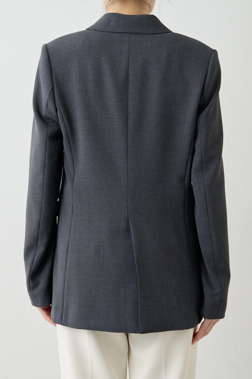 【ウィムガゼット/Whim Gazette】の【Drawing Numbers】ストレッチオックスピークドシングルジャケット 人気、トレンドファッション・服の通販 founy(ファニー) 　ファッション　Fashion　レディースファッション　Fashion for Women　アウター　Coat / Outerwear Collection　レディースジャケット・軽アウター　Jackets　おすすめ　Recommended / Our Picks　なめらか　Smooth, Silky Texture　イタリア　Italy　ジャケット　Jacket, Outerwear　ストレッチ　Stretch, Stretchy Fabric　スリット　Slit, Slit Detail　セットアップ　Set-Up, Coordinated Outfit　デコルテ　Décolleté, Neckline　ポンチョ　Poncho, Cape Style　エレガント 上品　Elegant　other-6|ID: prp329100004717888 ipo3291000000035833915