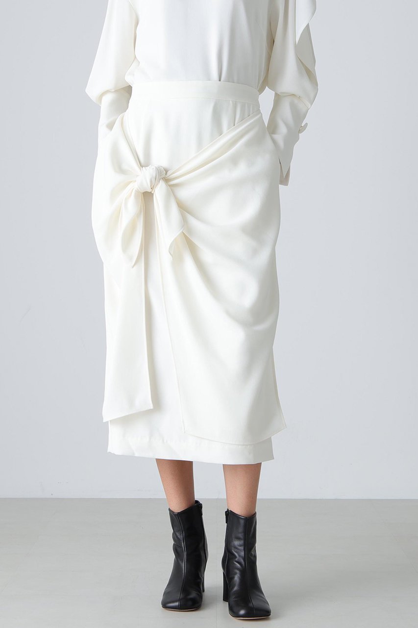 【アドーア/ADORE】のバックサテンジョーゼットスカート 人気、トレンドファッション・服の通販 founy(ファニー) 　ファッション　Fashion　レディースファッション　Fashion for Women　スカート　Skirts　ロングスカート　Long Skirts / Maxi & Midi Skirts　バッグ　Bags　エレガント 上品　Elegant　サテン　Satin, Glossy Fabric　ドレープ　Drape, Draping Fabric　フロント　Front, Front Design　ペンシル　Pencil, Pencil Skirt　ラップ　Wrap, Wrap Design　リュクス　Luxury, Elegant, High-End, Chic　ロング　Long, Long-Length　新作・新入荷　New Arrivals / New In　other-3|ID: prp329100004717889 ipo3291000000034090642