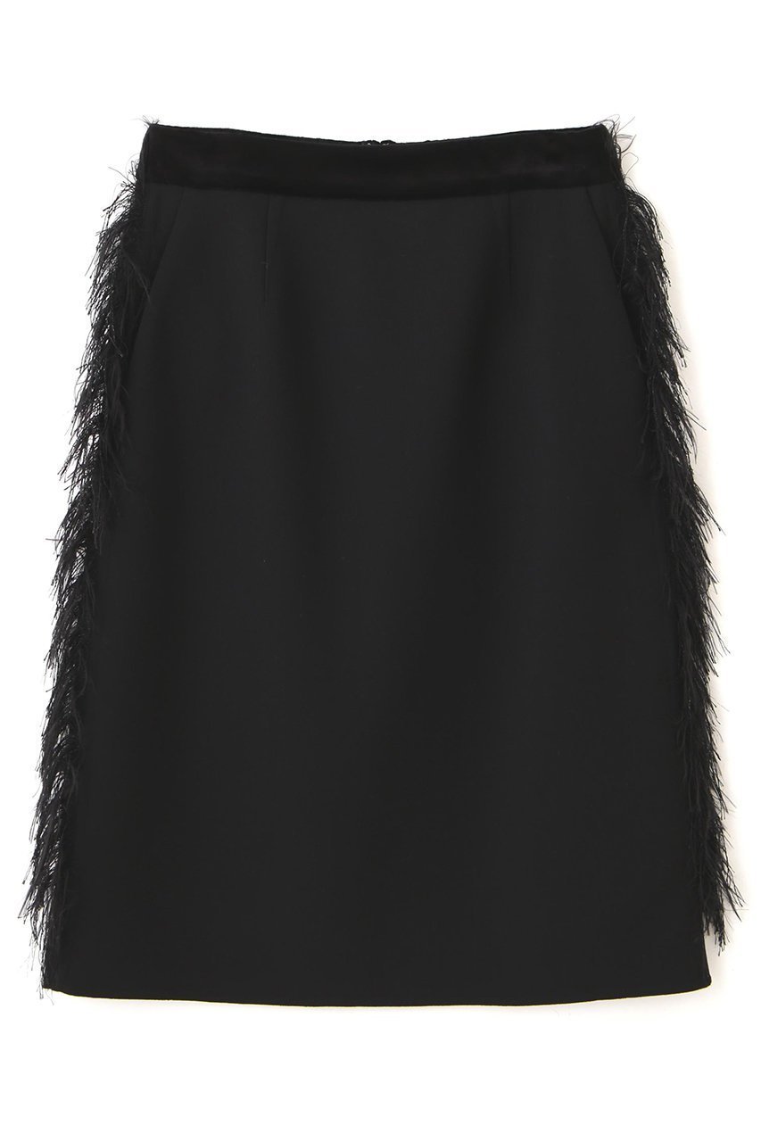 【アドーア/ADORE】のウールリバースカート インテリア・キッズ・メンズ・レディースファッション・服の通販 founy(ファニー) 　ファッション　Fashion　レディースファッション　Fashion for Women　スカート　Skirts　シンプル　Simple, Minimal　ダブル　Double, Double-Breasted　フェイス　Face, Facial Design　フリンジ　Fringe, Tassel　エレガント 上品　Elegant　新作・新入荷　New Arrivals / New In　ブラック|ID: prp329100004717891 ipo3291000000034090648