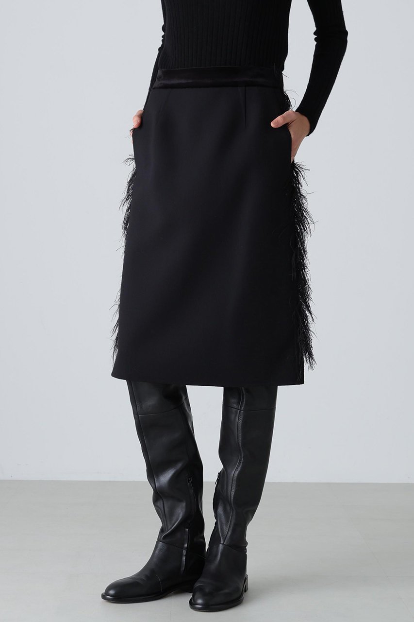 【アドーア/ADORE】のウールリバースカート 人気、トレンドファッション・服の通販 founy(ファニー) 　ファッション　Fashion　レディースファッション　Fashion for Women　スカート　Skirts　シンプル　Simple, Minimal　ダブル　Double, Double-Breasted　フェイス　Face, Facial Design　フリンジ　Fringe, Tassel　エレガント 上品　Elegant　新作・新入荷　New Arrivals / New In　other-5|ID: prp329100004717891 ipo3291000000034090653
