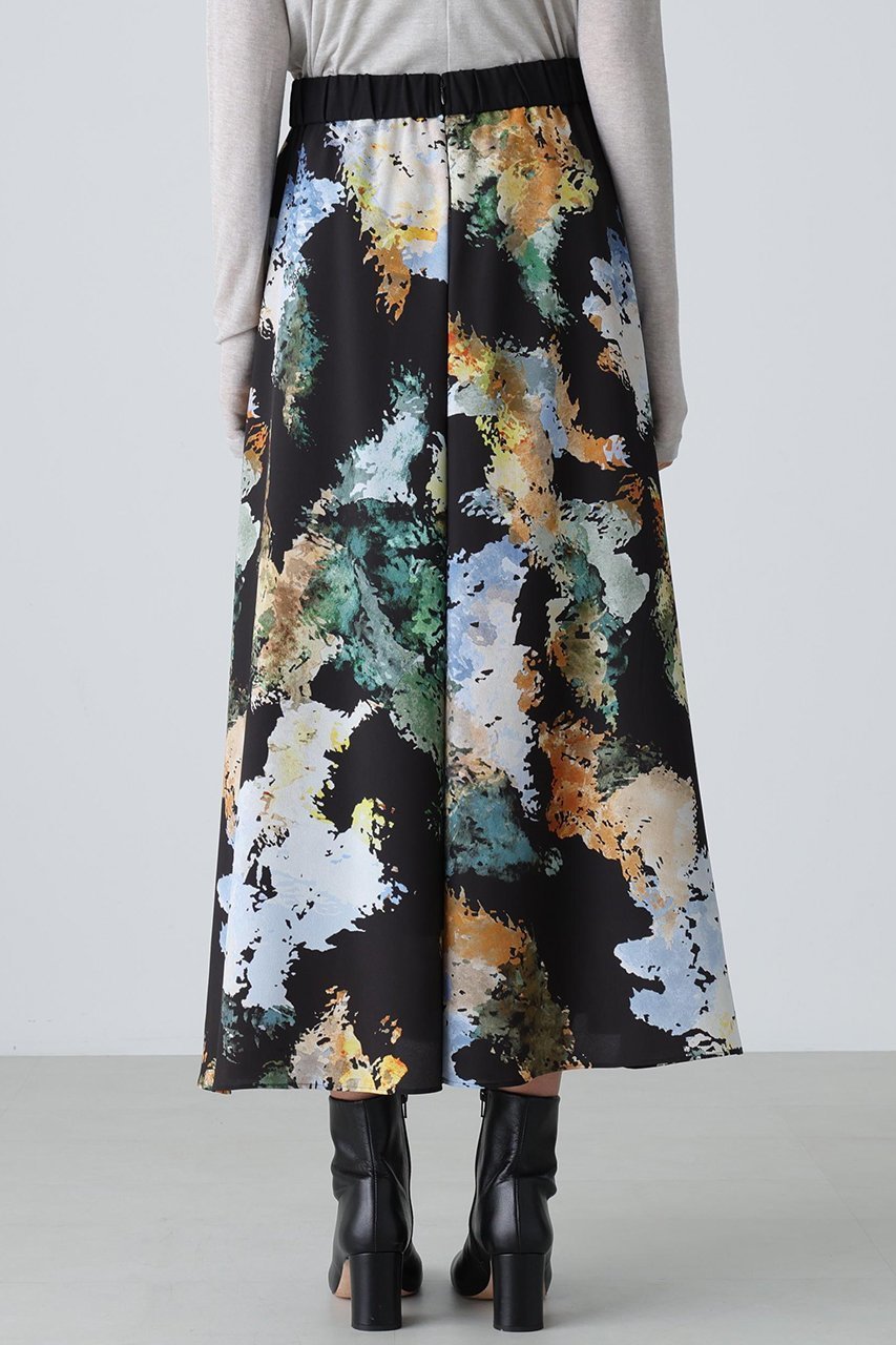 【アドーア/ADORE】のフォレストプリントスカート 人気、トレンドファッション・服の通販 founy(ファニー) 　ファッション　Fashion　レディースファッション　Fashion for Women　スカート　Skirts　ロングスカート　Long Skirts / Maxi & Midi Skirts　シンプル　Simple, Minimal　ストレッチ　Stretch, Stretchy Fabric　フレア　Flare, Flared　プリント　Print, Printed Pattern　モチーフ　Motif, Design Theme　ロング　Long, Long-Length　新作・新入荷　New Arrivals / New In　other-6|ID: prp329100004717893 ipo3291000000034090671