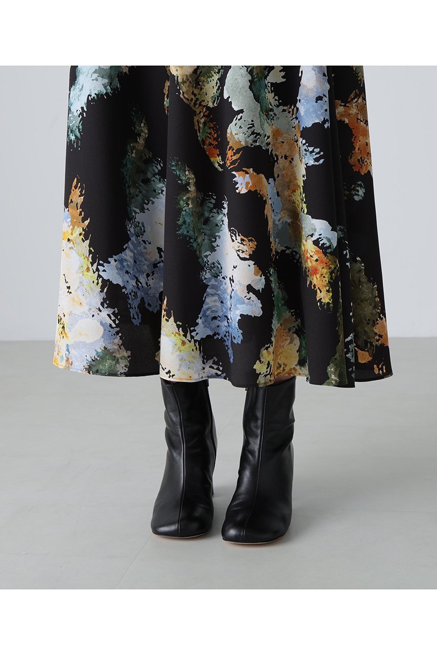 【アドーア/ADORE】のフォレストプリントスカート 人気、トレンドファッション・服の通販 founy(ファニー) 　ファッション　Fashion　レディースファッション　Fashion for Women　スカート　Skirts　ロングスカート　Long Skirts / Maxi & Midi Skirts　シンプル　Simple, Minimal　ストレッチ　Stretch, Stretchy Fabric　フレア　Flare, Flared　プリント　Print, Printed Pattern　モチーフ　Motif, Design Theme　ロング　Long, Long-Length　新作・新入荷　New Arrivals / New In　other-8|ID: prp329100004717893 ipo3291000000034090673