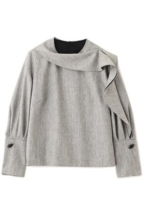 【アドーア/ADORE】 トップヘリンボーンブラウス人気、トレンドファッション・服の通販 founy(ファニー) ファッション Fashion レディースファッション Fashion for Women トップス・カットソー Cut & Sew Tops シャツ・ブラウス・オフィスカジュアル Elegant Blouses & Button-Ups アシンメトリー Asymmetrical Style スリーブ Sleeve, Long Sleeve / Short Sleeve ツイード Twill, Twill Weave ラッフル Ruffle, Frill ロング Long, Long-Length 新作・新入荷 New Arrivals / New In |ID:prp329100004717896