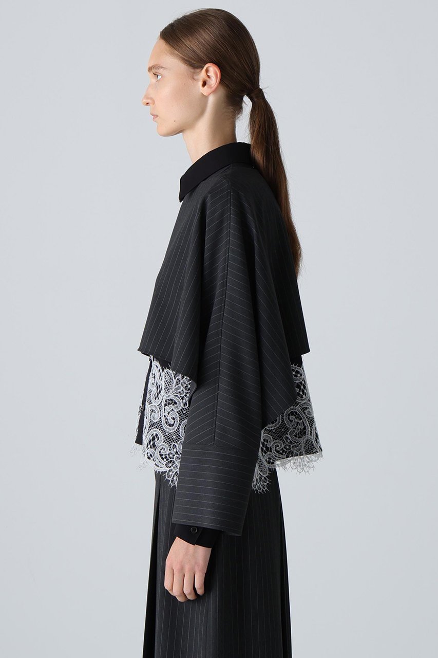 【アドーア/ADORE】の2WAYストライプブラウス 人気、トレンドファッション・服の通販 founy(ファニー) 　ファッション　Fashion　レディースファッション　Fashion for Women　トップス・カットソー　Cut & Sew Tops　シャツ・ブラウス・オフィスカジュアル　Elegant Blouses & Button-Ups　ジャケット　Jacket, Outerwear　ストライプ　Stripe, Striped Pattern　スリーブ　Sleeve, Long Sleeve / Short Sleeve　ドレープ　Drape, Draping Fabric　マニッシュ　Mannish, Boyish　ロング　Long, Long-Length　新作・新入荷　New Arrivals / New In　other-4|ID: prp329100004717899 ipo3291000000034090713