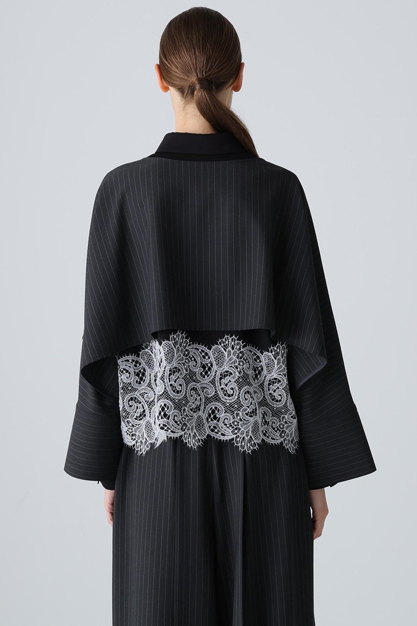 【アドーア/ADORE】の2WAYストライプブラウス 人気、トレンドファッション・服の通販 founy(ファニー) 　ファッション　Fashion　レディースファッション　Fashion for Women　トップス・カットソー　Cut & Sew Tops　シャツ・ブラウス・オフィスカジュアル　Elegant Blouses & Button-Ups　ジャケット　Jacket, Outerwear　ストライプ　Stripe, Striped Pattern　スリーブ　Sleeve, Long Sleeve / Short Sleeve　ドレープ　Drape, Draping Fabric　マニッシュ　Mannish, Boyish　ロング　Long, Long-Length　新作・新入荷　New Arrivals / New In　other-5|ID: prp329100004717899 ipo3291000000034090715