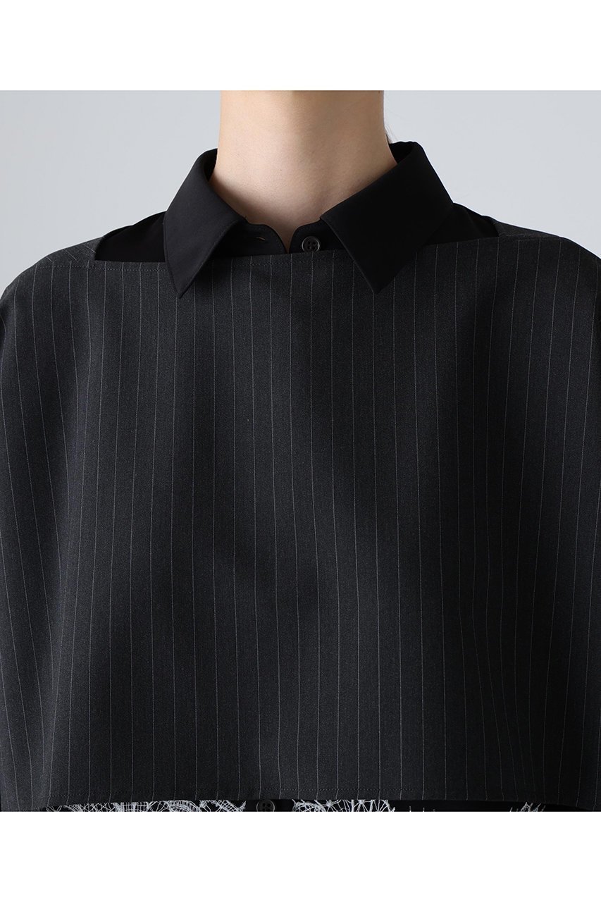 【アドーア/ADORE】の2WAYストライプブラウス 人気、トレンドファッション・服の通販 founy(ファニー) 　ファッション　Fashion　レディースファッション　Fashion for Women　トップス・カットソー　Cut & Sew Tops　シャツ・ブラウス・オフィスカジュアル　Elegant Blouses & Button-Ups　ジャケット　Jacket, Outerwear　ストライプ　Stripe, Striped Pattern　スリーブ　Sleeve, Long Sleeve / Short Sleeve　ドレープ　Drape, Draping Fabric　マニッシュ　Mannish, Boyish　ロング　Long, Long-Length　新作・新入荷　New Arrivals / New In　other-6|ID: prp329100004717899 ipo3291000000034090718