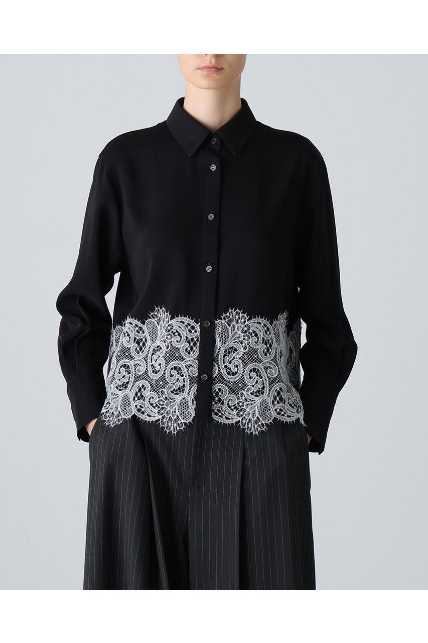 【アドーア/ADORE】のライトジョーゼットブラウス 人気、トレンドファッション・服の通販 founy(ファニー) 　ファッション　Fashion　レディースファッション　Fashion for Women　トップス・カットソー　Cut & Sew Tops　シャツ・ブラウス・オフィスカジュアル　Elegant Blouses & Button-Ups　ジョーゼット　Georgette, Semi-Sheer Fabric　スリーブ　Sleeve, Long Sleeve / Short Sleeve　バランス　Balance, Style Balance　レース　Lace, Lace Fabric　ロング　Long, Long-Length　新作・新入荷　New Arrivals / New In　other-2|ID: prp329100004717901 ipo3291000000034090725