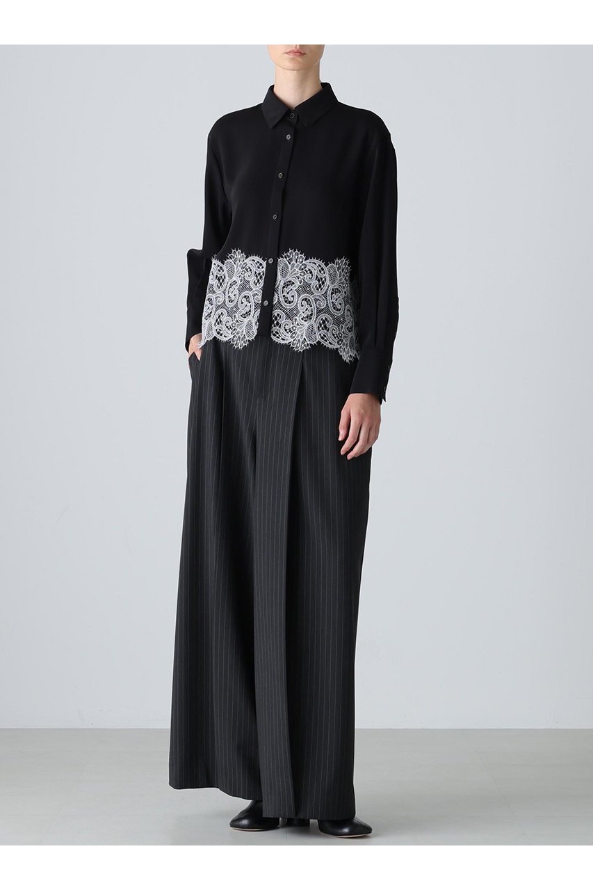 【アドーア/ADORE】のライトジョーゼットブラウス 人気、トレンドファッション・服の通販 founy(ファニー) 　ファッション　Fashion　レディースファッション　Fashion for Women　トップス・カットソー　Cut & Sew Tops　シャツ・ブラウス・オフィスカジュアル　Elegant Blouses & Button-Ups　ジョーゼット　Georgette, Semi-Sheer Fabric　スリーブ　Sleeve, Long Sleeve / Short Sleeve　バランス　Balance, Style Balance　レース　Lace, Lace Fabric　ロング　Long, Long-Length　新作・新入荷　New Arrivals / New In　other-3|ID: prp329100004717901 ipo3291000000034090726