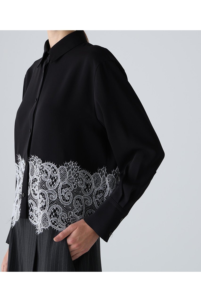 【アドーア/ADORE】のライトジョーゼットブラウス 人気、トレンドファッション・服の通販 founy(ファニー) 　ファッション　Fashion　レディースファッション　Fashion for Women　トップス・カットソー　Cut & Sew Tops　シャツ・ブラウス・オフィスカジュアル　Elegant Blouses & Button-Ups　ジョーゼット　Georgette, Semi-Sheer Fabric　スリーブ　Sleeve, Long Sleeve / Short Sleeve　バランス　Balance, Style Balance　レース　Lace, Lace Fabric　ロング　Long, Long-Length　新作・新入荷　New Arrivals / New In　other-8|ID: prp329100004717901 ipo3291000000034090734