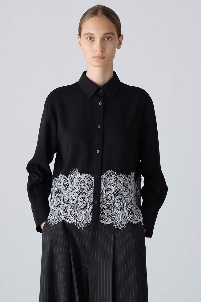 【アドーア/ADORE】のライトジョーゼットブラウス 人気、トレンドファッション・服の通販 founy(ファニー) 　ファッション　Fashion　レディースファッション　Fashion for Women　トップス・カットソー　Cut & Sew Tops　シャツ・ブラウス・オフィスカジュアル　Elegant Blouses & Button-Ups　ジョーゼット　Georgette, Semi-Sheer Fabric　スリーブ　Sleeve, Long Sleeve / Short Sleeve　バランス　Balance, Style Balance　レース　Lace, Lace Fabric　ロング　Long, Long-Length　other-2|ID: prp329100004717901 ipo3291000000035679018