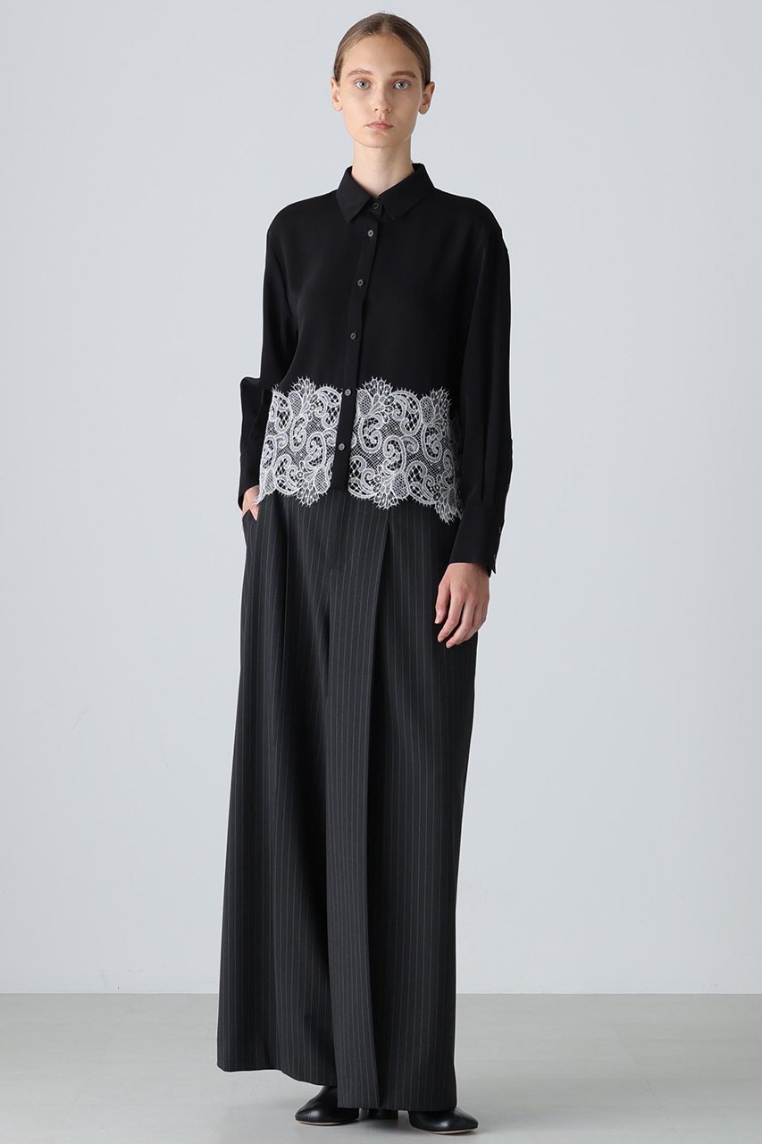 【アドーア/ADORE】のライトジョーゼットブラウス 人気、トレンドファッション・服の通販 founy(ファニー) 　ファッション　Fashion　レディースファッション　Fashion for Women　トップス・カットソー　Cut & Sew Tops　シャツ・ブラウス・オフィスカジュアル　Elegant Blouses & Button-Ups　ジョーゼット　Georgette, Semi-Sheer Fabric　スリーブ　Sleeve, Long Sleeve / Short Sleeve　バランス　Balance, Style Balance　レース　Lace, Lace Fabric　ロング　Long, Long-Length　other-3|ID: prp329100004717901 ipo3291000000035679019