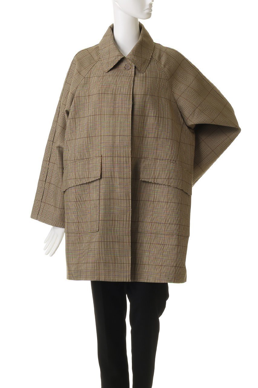 【ガリャルダガランテ/GALLARDAGALANTE】の【HERITANOVUM】ステンカラーカバーオールコート 人気、トレンドファッション・服の通販 founy(ファニー) 　ファッション　Fashion　レディースファッション　Fashion for Women　アウター　Coat / Outerwear Collection　コート・ロングコート・ピーコート　Long Coats, Peacoats & More　おすすめ　Recommended / Our Picks　スタンダード　Standard, Basic　チェック　Check, Plaid, Tartan　ベーシック　Basic, Essential　マニッシュ　Mannish, Boyish　ロング　Long, Long-Length　新作・新入荷　New Arrivals / New In　other-2|ID: prp329100004717906 ipo3291000000034090755