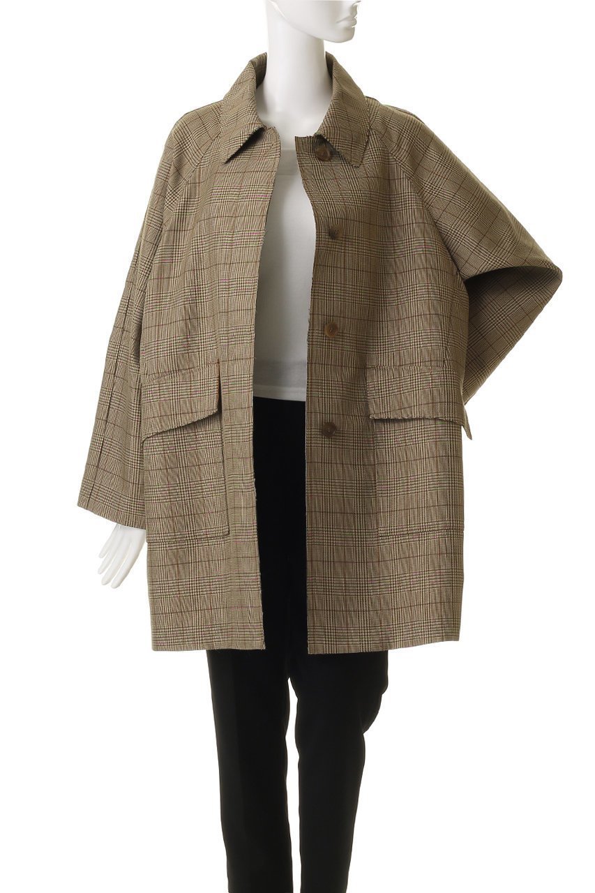 【ガリャルダガランテ/GALLARDAGALANTE】の【HERITANOVUM】ステンカラーカバーオールコート 人気、トレンドファッション・服の通販 founy(ファニー) 　ファッション　Fashion　レディースファッション　Fashion for Women　アウター　Coat / Outerwear Collection　コート・ロングコート・ピーコート　Long Coats, Peacoats & More　おすすめ　Recommended / Our Picks　スタンダード　Standard, Basic　チェック　Check, Plaid, Tartan　ベーシック　Basic, Essential　マニッシュ　Mannish, Boyish　ロング　Long, Long-Length　other-7|ID: prp329100004717906 ipo3291000000035833964