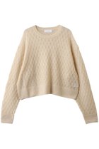 【ガリャルダガランテ/GALLARDAGALANTE】の【HERITANOVUM】シアーモヘヤジャガードニット ベージュ|ID:prp329100004717908