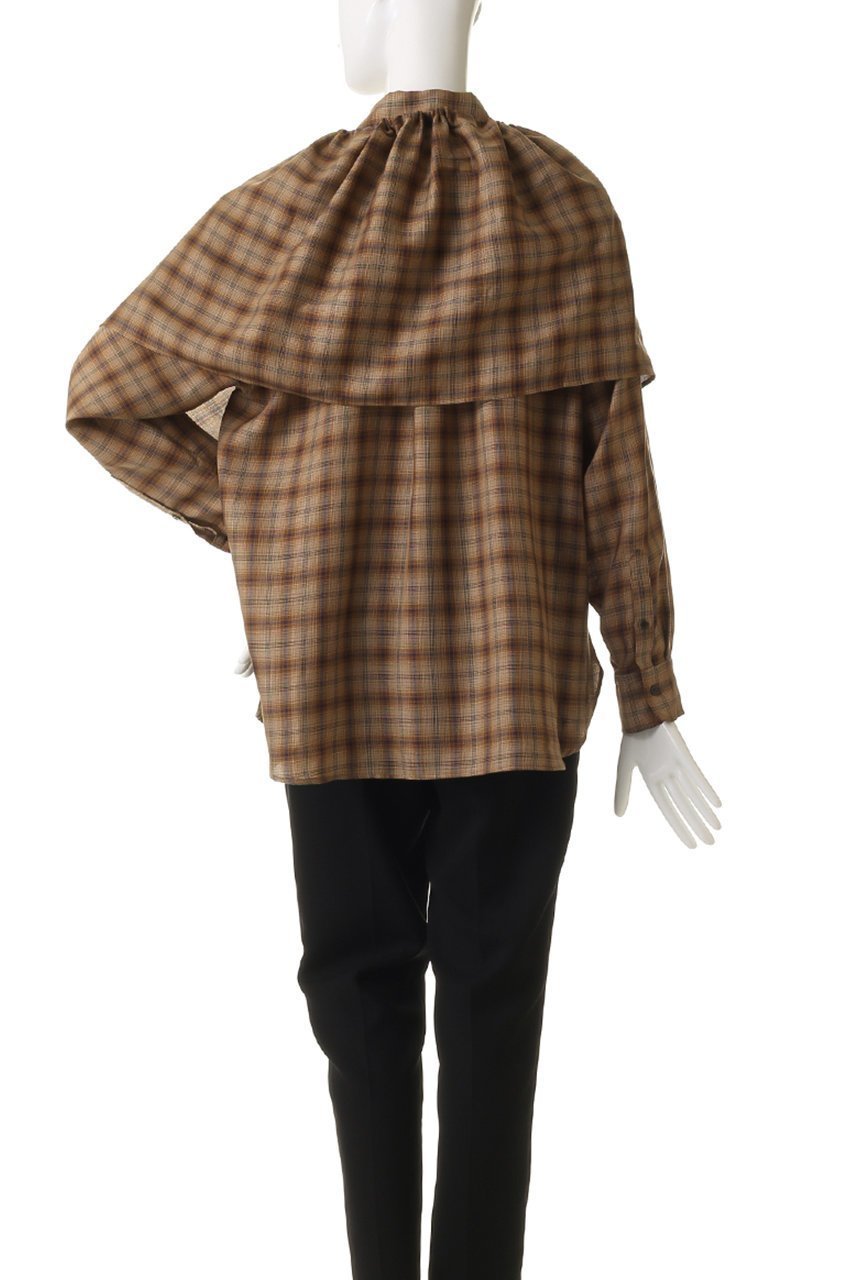 【ガリャルダガランテ/GALLARDAGALANTE】の【HERITANOVUM】ケープシャツ 人気、トレンドファッション・服の通販 founy(ファニー) 　ファッション　Fashion　レディースファッション　Fashion for Women　トップス・カットソー　Cut & Sew Tops　シャツ・ブラウス・オフィスカジュアル　Elegant Blouses & Button-Ups　スタンダード　Standard, Basic　スリーブ　Sleeve, Long Sleeve / Short Sleeve　ロング　Long, Long-Length　新作・新入荷　New Arrivals / New In　other-4|ID: prp329100004717912 ipo3291000000034090807
