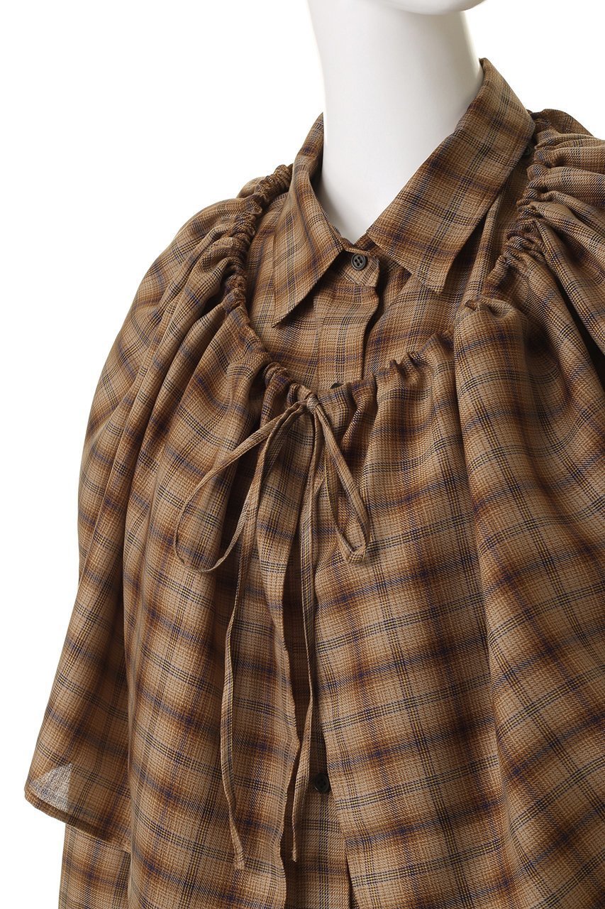 【ガリャルダガランテ/GALLARDAGALANTE】の【HERITANOVUM】ケープシャツ 人気、トレンドファッション・服の通販 founy(ファニー) 　ファッション　Fashion　レディースファッション　Fashion for Women　トップス・カットソー　Cut & Sew Tops　シャツ・ブラウス・オフィスカジュアル　Elegant Blouses & Button-Ups　スタンダード　Standard, Basic　スリーブ　Sleeve, Long Sleeve / Short Sleeve　ロング　Long, Long-Length　other-5|ID: prp329100004717912 ipo3291000000035384324