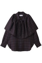 【ガリャルダガランテ/GALLARDAGALANTE】の【HERITANOVUM】ケープシャツ ネイビー|ID: prp329100004717912 ipo3291000000036066592