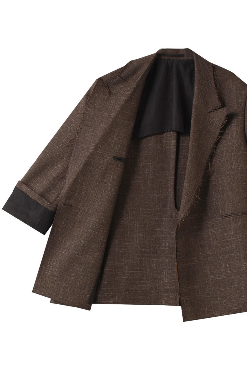 【マルティニーク/martinique】の【CURRENTAGE】Original fabric ジャケット 人気、トレンドファッション・服の通販 founy(ファニー) 　ファッション　Fashion　レディースファッション　Fashion for Women　アウター　Coat / Outerwear Collection　レディースジャケット・軽アウター　Jackets　カットオフ　Cut-Off Design　クラシカル　Classical, Vintage-Inspired　ショルダー　Shoulder, Shoulder Strap　ジャケット　Jacket, Outerwear　ドロップ　Drop Shoulder, Dropped Style　ファブリック　Fabric, Textile　フロント　Front, Front Design　モダン　Modern, Contemporary　other-7|ID: prp329100004717918 ipo3291000000035971604