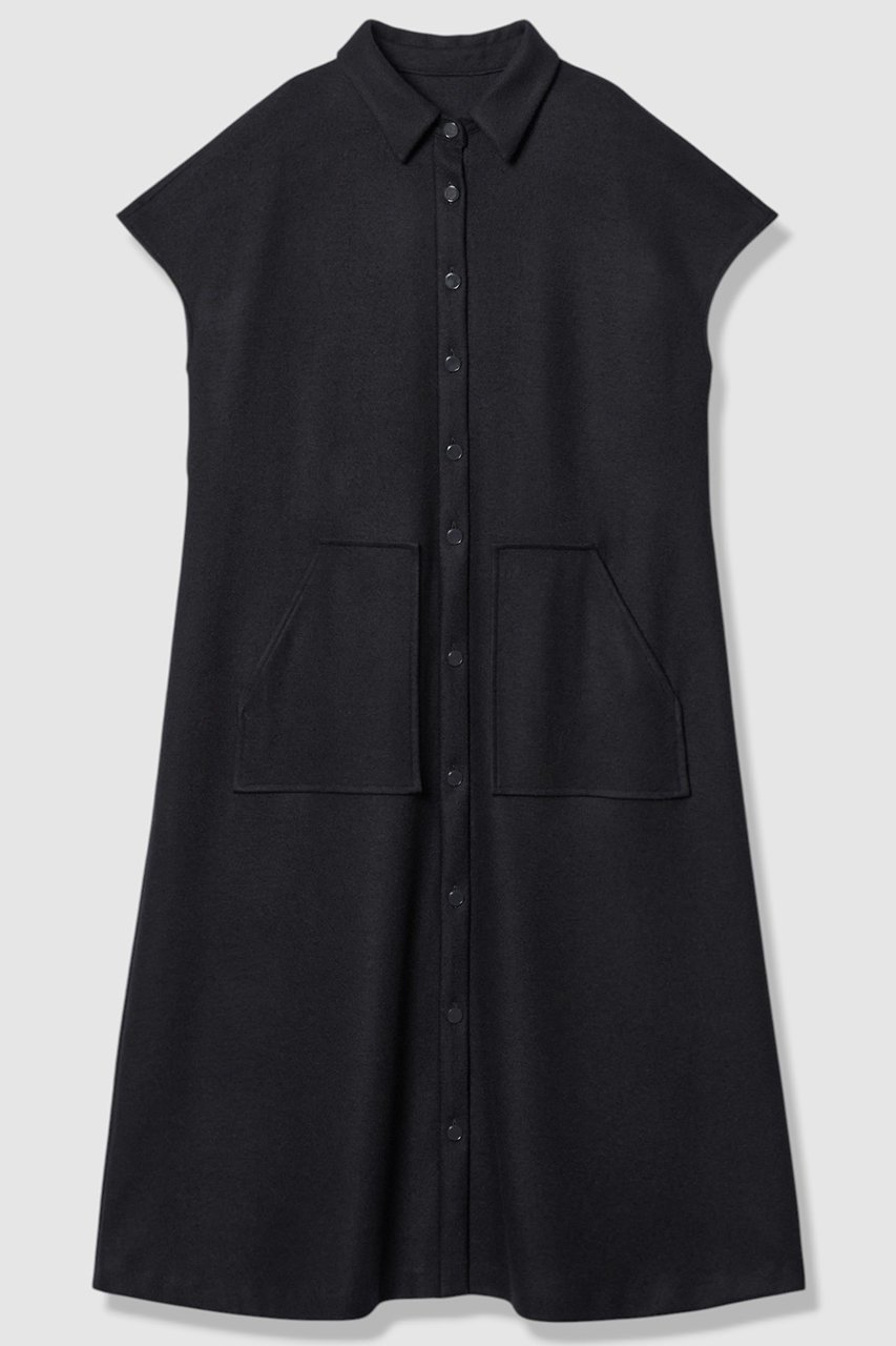 【アナイ/ANAYI】の圧縮スムースシャツジレ ワンピース 人気、トレンドファッション・服の通販 founy(ファニー) 　ファッション　Fashion　レディースファッション　Fashion for Women　アウター　Coat / Outerwear Collection　ワンピース　Dresses　チュニック　Tunic Tops & Dresses　おすすめ　Recommended / Our Picks　インナー　Innerwear　スリーブ　Sleeve, Long Sleeve / Short Sleeve　チュニック　Tunic, Long Top　ハーフ　Half, Half-Length　ロング　Long, Long-Length　other-3|ID: prp329100004717921 ipo3291000000035834014