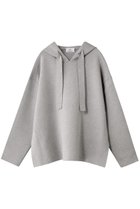 【プルミエ アロンディスモン/1er Arrondissement】のウールコットンスムースニットフーディー ライトグレー|ID:prp329100004717929