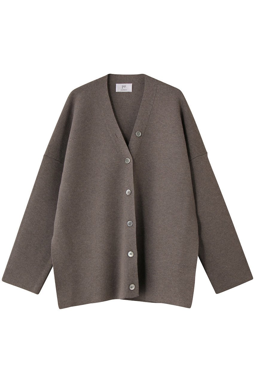 【プルミエ アロンディスモン/1er Arrondissement】のウールコットンスムースニットカーディガン 人気、トレンドファッション・服の通販 founy(ファニー) ファッション Fashion レディースファッション Fashion for Women トップス・カットソー Cut & Sew Tops ニット Knit Tops & Sweaters カーディガン・羽織り Layered Style Cardigans カーディガン Cardigan, Knitwear シンプル Simple, Minimal デコルテ Décolleté, Neckline フォルム Silhouette, Form エレガント 上品 Elegant other-1|ID: prp329100004717931 ipo3291000000035834048