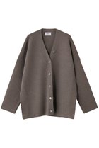 【プルミエ アロンディスモン/1er Arrondissement】のウールコットンスムースニットカーディガン モカ|ID:prp329100004717931