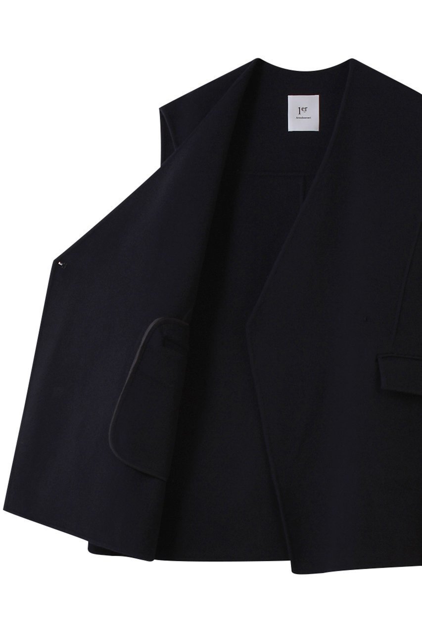 【プルミエ アロンディスモン/1er Arrondissement】のダブルビーバージレ 人気、トレンドファッション・服の通販 founy(ファニー) 　ファッション　Fashion　レディースファッション　Fashion for Women　アウター　Coat / Outerwear Collection　レディースジャケット・軽アウター　Jackets　エレガント 上品　Elegant　ジャケット　Jacket, Outerwear　バランス　Balance, Style Balance　ベスト　Vest, Waistcoat　A/W・秋冬　Autumn/Winter　other-6|ID: prp329100004717933 ipo3291000000035834084