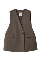 【プルミエ アロンディスモン/1er Arrondissement】の杢ツイルノーカラージレ カーキ|ID: prp329100004717934 ipo3291000000034090953